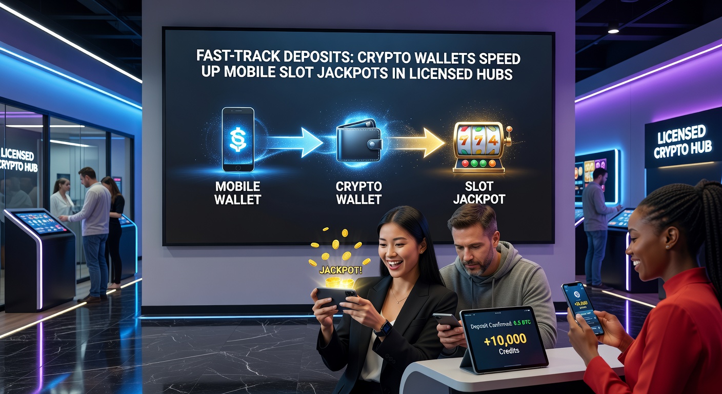 Crypto-Transaktion auf Smartphone-Bildschirm mit explodierendem Slot-Jackpot in einem lizenzierten Casino-Umfeld